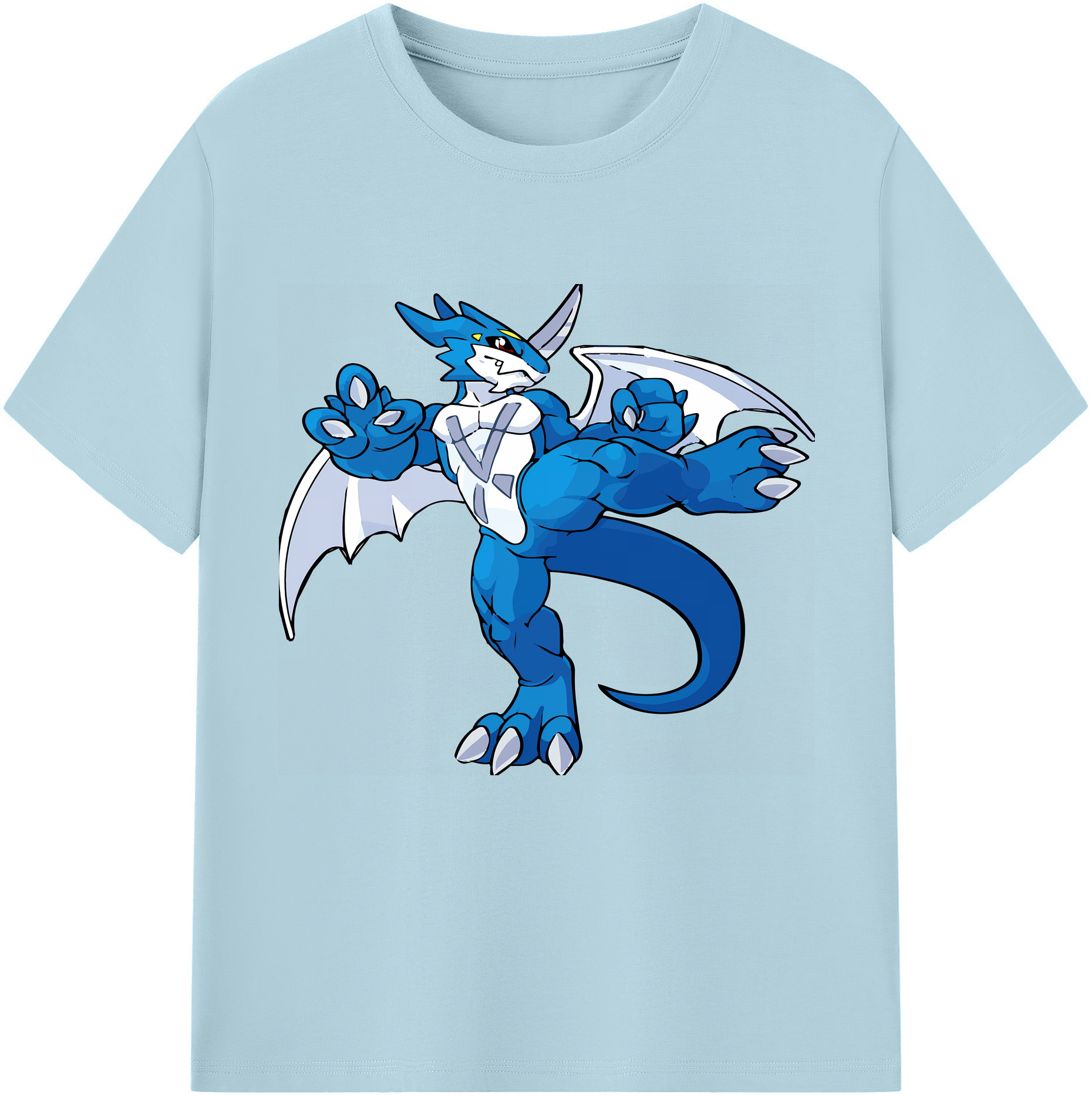 （画像用） Digimon デジタルモンスター/デジモン 綿100％半袖Tシャツ（フロントプリント）